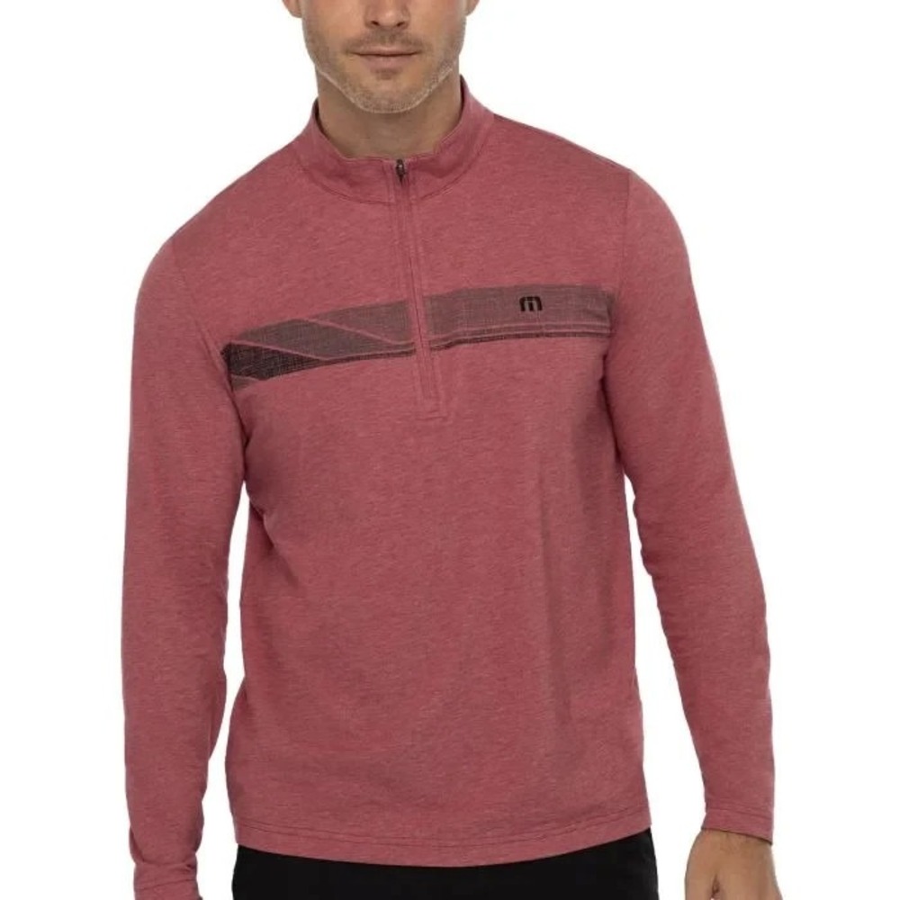 Travis Mathew Performance Quarter Zip Pullover Men‎ Large Sunset Serenade NWT